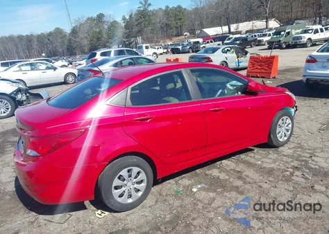 2016 Hyundai Accent Se z USA, uszkodzony, nr VIN KMHCT4AE5GU128531